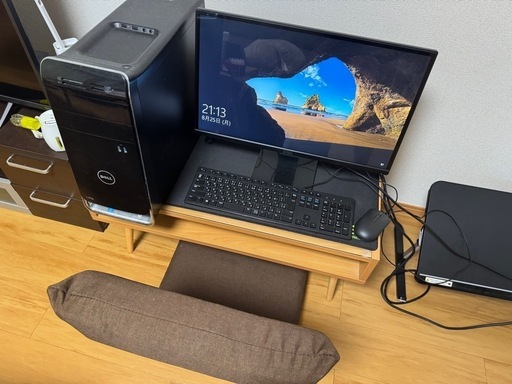 ゲーミングパソコン、モニター、キーボード、マウスセット　初期化済