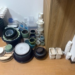 園芸用品　中古　鉢・受け皿セットの画像