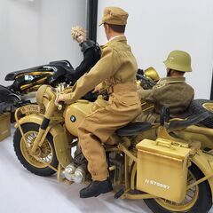 【新品】載具工場 Vehicle Factory 1/6 金属製 WWII ドイツ BMW R75 サイドカー付きオートバイの画像