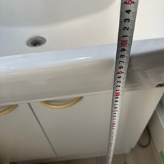高級洗面化粧台/三面鏡/W750/多収納/リフォーム/DIY/住宅設備の画像
