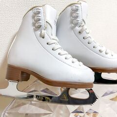 JACKSON（ジャクソン）フィギュアスケート靴 Artiste Plus Set Youth - White（アーティストプラスセット ユース ホワイト） 美品 Y10.0（15.0cm）の画像