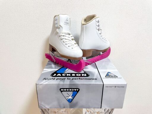 JACKSON（ジャクソン）フィギュアスケート靴 Artiste Plus Set Youth - White（アーティストプラスセット ユース ホワイト） 美品 Y10.0（15.0cm）