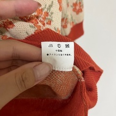 花柄　トップス　カーディガン　サマーニットの画像