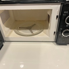TWINBIRDブラック電子レンジの画像