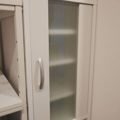 LOWYA [幅33] 食器棚 デッドスペースにおけるスリム 炊飯器も置ける キッチン収納 隙間収納の画像