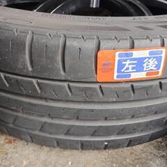 Weds LEONIS GREILA 18インチアルミホイール＋215.45.18 ２本バリ山　4本セット　使用年数少　美品　早い者勝ち！の画像