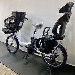 1年保証 送料無料　ヤマハ　パスキッス　20インチ　白色　電動アシスト自転車　g901の画像