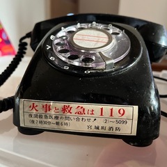【レトロ】黒電話の画像