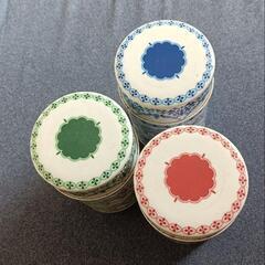 茶筒 3個セット 緑 青 赤の画像