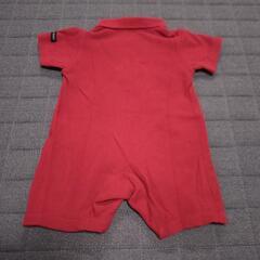 70cm petit main ✕ ミッキー 半袖 ポロシャツ風 ロンパースの画像