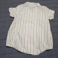 70cm Bisque 70cm ベビー 甚平 半袖ストライプ ビスクの画像