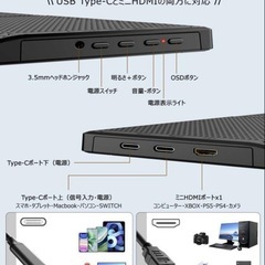 新品 15.6インチ フルHD IPSモニター Type-C対応の画像