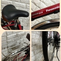 🌸お買い得🌸美品🌸室内保管🌈バッテリー良好🌸パナソニック　ビビ　🌸電動自転車レッドの画像