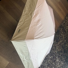 Wpc. 日傘 遮光切り継ぎタイニー ダスティーピンク ≪遮光率100%/UVカット率100%/・UPF50＋/遮熱/晴雨兼用≫ 折りたたみ傘 47cmの画像