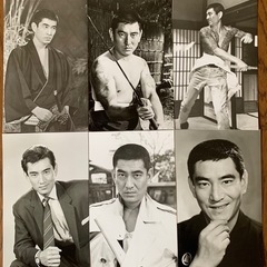 高倉健　ブロマイド6枚セット　網走番外地　唐獅子牡丹　昭和残俠伝の画像