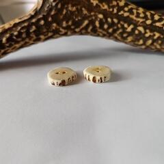 鹿の角　ボタン　ハンドメイドの画像