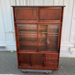 【お値下げOK】オールドカリモク KARIMOKU 昭和家具 キャビネットの画像