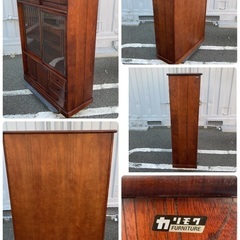 【お値下げOK】オールドカリモク KARIMOKU 昭和家具 キャビネットの画像