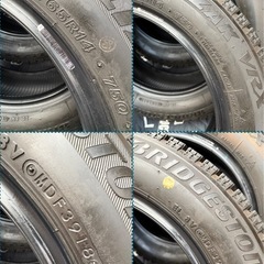「36」　155/65R14中古冬用タイヤ4本の画像