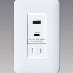 USBコンセントへの交換の画像