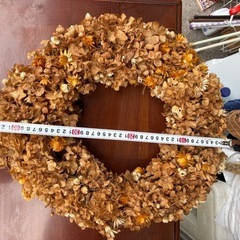 アジサイ　リース　ドライフラワーの画像