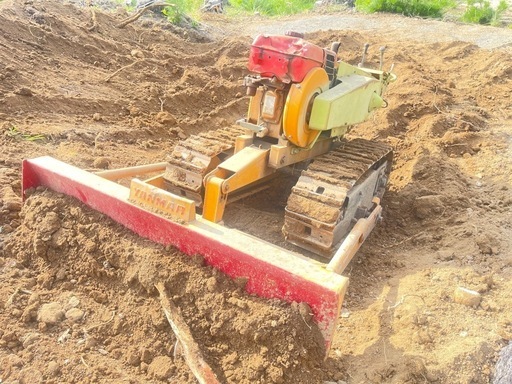 引取限定 実働 小型ブルドーザー 除雪 整地 農業農機具 ヤンマー Y9D ハンドドーザー ユンボ
