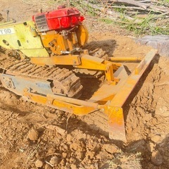 引取限定 実働 小型ブルドーザー 除雪 整地 農業農機具 ヤンマー Y9D ハンドドーザー ユンボ の画像