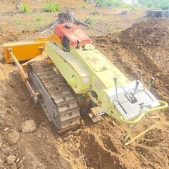 引取限定 実働 小型ブルドーザー 除雪 整地 農業農機具 ヤンマー Y9D ハンドドーザー ユンボ の画像