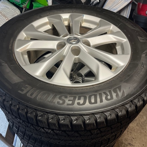 エクストレイル 純正 17in 7J +45 PCD114.3 DM.V3  225/65-17  4019製　残溝あります　4本セット