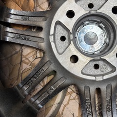 ⑲155/65R14新品タイヤ4本と中古美品ホイールとナット付きの画像