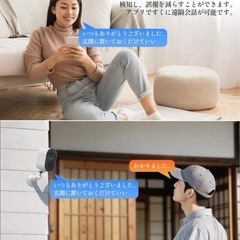 新品未開封　マイク付き防犯カメラ　　300万画素 会話　声かけの画像