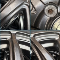 ⑳ 155/65R14新品タイヤ4本と中古美品ホイールとナット付きの画像