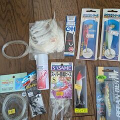 釣りの道具一式の画像