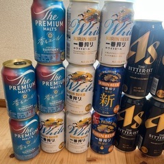 お酒ビールアサヒキリンプレミアムモルツなど27本セットの画像