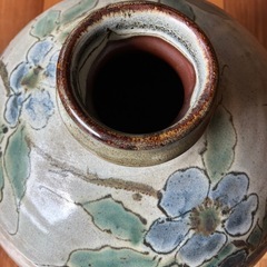 花瓶　壺(大型)　飾り用　益子焼？の画像