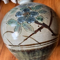 花瓶　壺(大型)　飾り用　益子焼？の画像