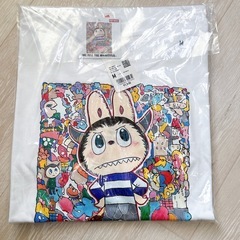 ユニクロ UNIQLO POPMART UT ラブブ Mサイズ 2枚セット 白黒の画像