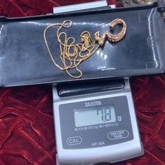 ゆきざき　ノンブル　ナンバーペンダント　Mサイズ　K18 0.42ct 7.8gの画像
