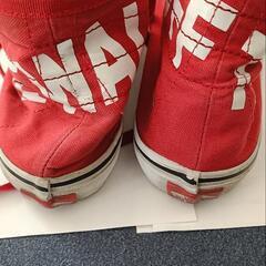 バンズ スニーカー 赤　24の画像