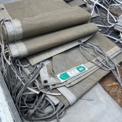 ⭐️格安（中古）防炎シート色褪せの画像