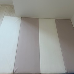 美品　ケラッタ　プレイマット　160✕120　ピンクホワイト　の画像