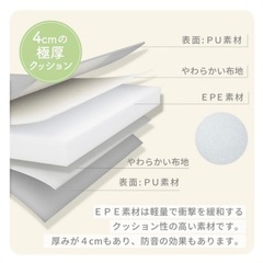 美品　ケラッタ　プレイマット　160✕120　ピンクホワイト　の画像