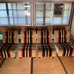 (取引中)昭和レトロ　ソファーセット　アンティークの画像