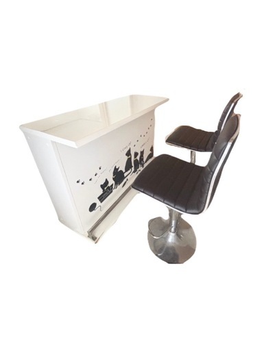 バーカウンター　チェア2個付