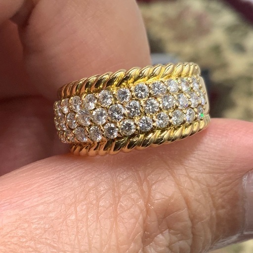 K18 ダイヤモンド　リング　7.3g 1.61ct 約10.5号