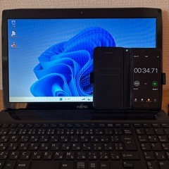 富士通 LIFEBOOK AH45/T（竹）｜ Win11・SSD・メモリ8GB・Office互換・AIアシスタント搭載の画像