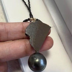 ブラックパール ネックレスの画像