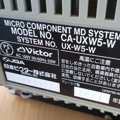 0830-079 ビクター　マイクロコンポ　Victor・JVC CA-UXW5-W ホワイトVICTORの画像