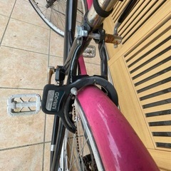 22インチ　a.n.design works 子供用自転車 黒/ピンクの画像