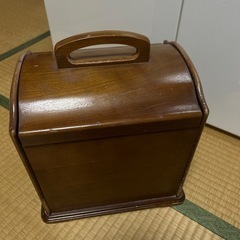 メイクボックス　化粧品ボックス　木製の画像